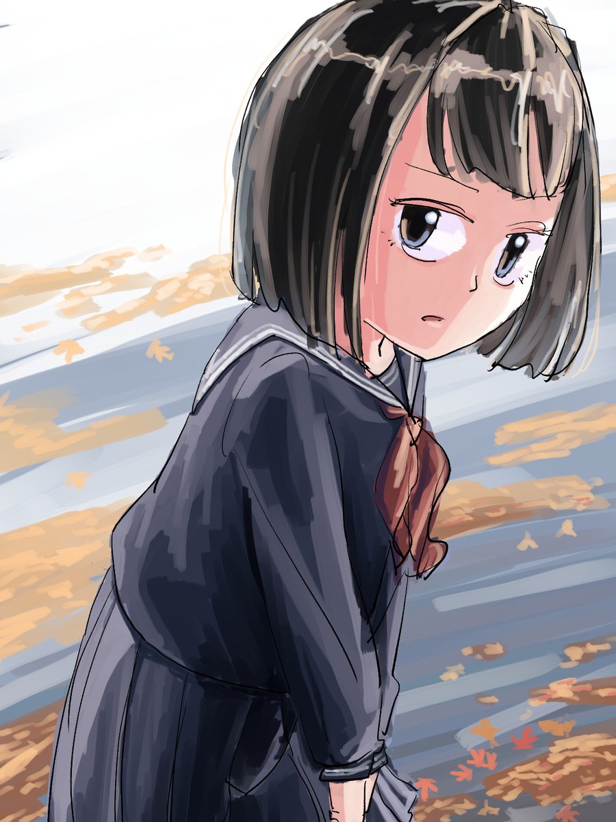 「落ち葉」|文化ヒナゲシ制作所.matoのイラスト