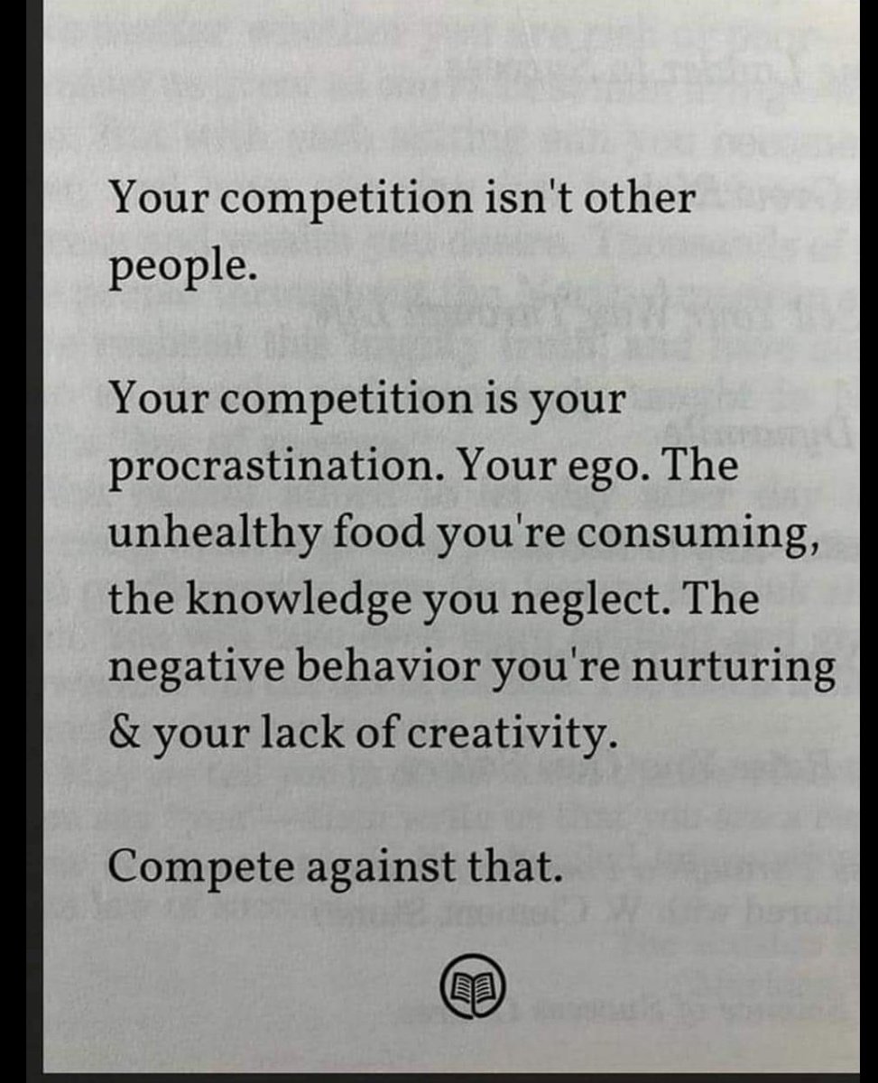 Its you vs you ♥️♥️
Have a nice day 🌞🌞
#selfcompetition