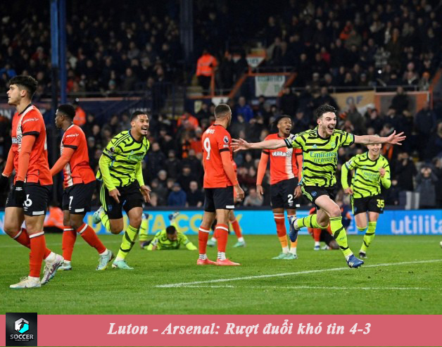 ✍️☑️Tin tức bóng đá 24h qua
⚽️Luton - Arsenal: Rượt đuổi khó tin
🌟Phút 90+7, tiền vệ người Anh bật cao đánh đầu ghi bàn thắng quý như vàng cho Ars, đồng thời ấn định tỷ số 4-3 chung cuộc
🛑Arsenal củng cố vững chắc ngôi đầu bảng Ngoại hạng Anh
#LUTARS