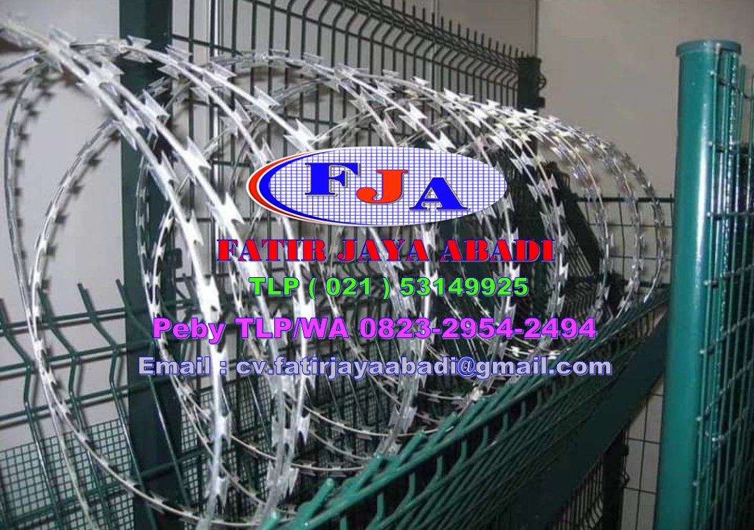 AbadiPebi's tweet image. Fungsi Kawat Silet:
Fungsinya adalah sebagai pengaman pada pagar atau tembok untuk mencegah pencurian atau aksi perusakan. Kawat silet banyak ditemukan pada pagar bangunan besar sebagai bentuk pengaman pada pabrik atau gudang.

#kawatsilet #pagarbrc #kawatharmonika