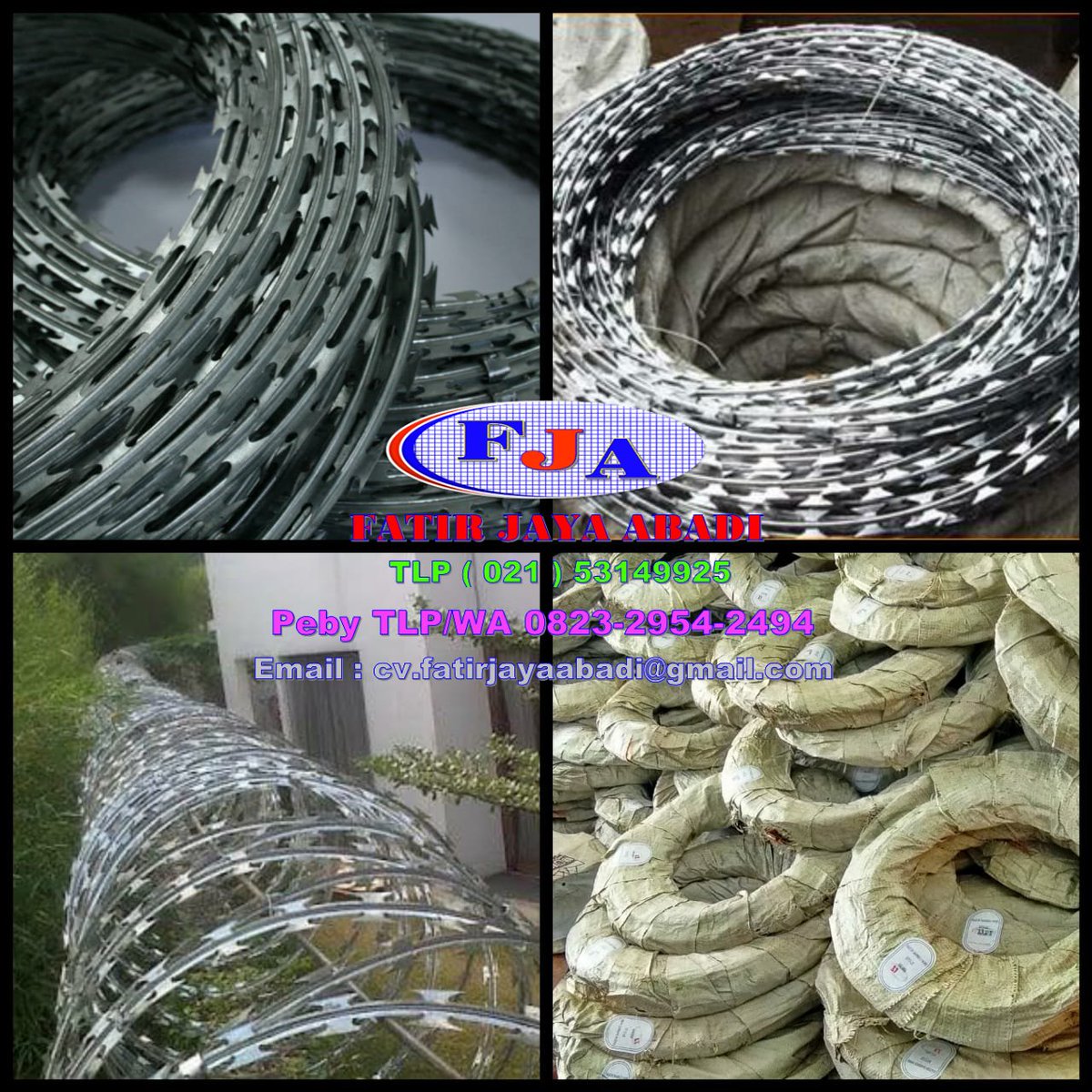 AbadiPebi's tweet image. Fungsi Kawat Silet:
Fungsinya adalah sebagai pengaman pada pagar atau tembok untuk mencegah pencurian atau aksi perusakan. Kawat silet banyak ditemukan pada pagar bangunan besar sebagai bentuk pengaman pada pabrik atau gudang.

#kawatsilet #pagarbrc #kawatharmonika