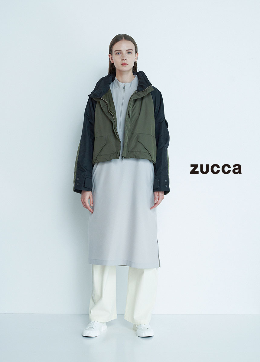 zucca ダウンジャケット ズッカ＊ふわふわダウン80% ダブルジップ