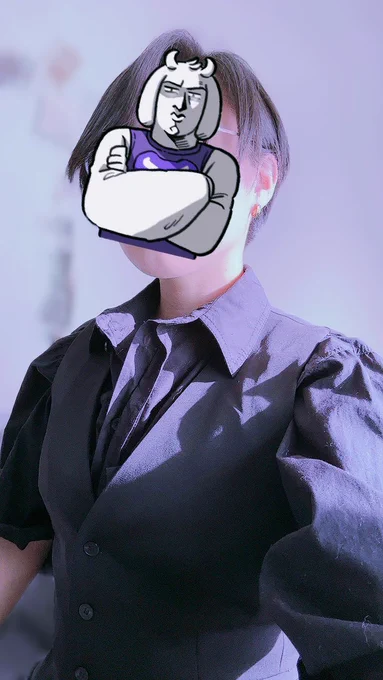 持ち合わせの服で男装した 