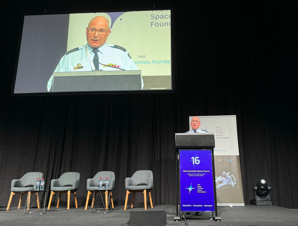 SpaceCommandAU's tweet image. GPCAPT del Guidice joined the #AUSpaceForum panel on Space for Sustainability to outline how #spacedomainawareness can ensure infrastructure critical to monitoring climate change remains open and accessible for all.
#yourADF #sustainability