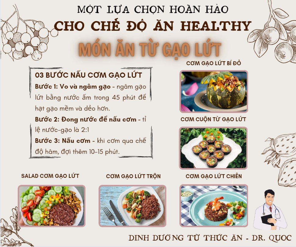 NguyenVuThanhQ1's tweet photo. DINH DƯỠNG TỪ THỨC ĂN | 9 (tiếp theo)
🌹Chúc mọi người buổi trưa ngon miệng, em xin chào mọi người và cùng nhau trao đổi ạ!!!
👉🌍🌍🌍👈
🧑‍⚕️Như nhiều bạn muốn biết thêm về cách nấu cũng như chế biến các món ăn HEALTHY VÀ DINH DƯỠNG TỪ GẠO LỨT. Minh xin gửi cách nấu cơm cũng như vài món ăn dinh dưỡng từ gạo lứt.
🌹🌹🌹
BA BƯỚC NẤU CƠM GẠO LỨT BẰNG NỒI CƠM ĐIỆN
👉Bước 1: Vo và ngâm gạo - vo sơ gạo, sau đó ngâm gạo lứt bằng nước ấm trong 45 phút để hạt gạo mềm và dẻo hơn.
👉Bước 2: Đong nước để nấu cơm - cho nước vào nồi với tỉ lệ nước-gạo là 2:1. Bạn có thể dùng nước ngâm gạo để nấu cơm, như thế sẽ giữ lại chất dinh dưỡng của gạo lứt.
❣️Lưu ý: Lượng nước cho vào để nấu dựa theo lượng gạo ban đầu trước khi ngâm. Bạn không nên cho nước dựa theo lượng gạo sau khi ngâm, vì lúc này gạo đã ngấm nước và nở ra, khi nấu cơm sẽ bị nhão, mất ngon.
👉Bước 3: Nấu cơm - cắm điện và bật nút nấu. Khi cơm chín, nồi sẽ tự động chuyển sang chế độ hâm, đợi thêm 10-15 phút nữa cho cơm mềm và nở đều hơn.
Thành phẩm
Xới tơi cơm rồi múc ra chén là bạn đã có thể dùng bữa. Cơm gạo lứt ăn kèm với các món ăn khác sẽ mang đến cho bạn bữa ăn ngon miệng và giàu dinh dưỡng.
🌹🌹🌹
MỘT VÀI MÓN ĂN NGON CHẾ BIẾN CÙNG CƠM GẠO LỨT
1⃣Salad cơm gạo lứt: Salad cơm gạo lứt có sự hòa quyện cực kỳ bắt mắt giữa cơm cùng các loại rau củ quả như: Rau xà lách, cà chua, cà rốt, hành tây,… rất hấp dẫn mà lại còn giúp hỗ trợ cho thực đơn giảm cân của mọi người ạ!
2⃣Cơm gạo lứt trộn: Món cơm gạo lứt trộn ngon miệng, nhẹ bụng bạn có thể chế biến để ăn sáng. Ngoài ra, 🧑‍⚕️đây còn là món chay vừa bổ dưỡng, vừa đẹp mắt nên bạn còn có thể nấu trong những  ngày ăn chay ạ
3⃣Cơm gạo lứt bí đỏ: Gạo lứt và bí đỏ đều là những thực phẩm chứa rất nhiều chất dinh dưỡng. Vì vậy, khi kết hợp 2 thành phần này lại sẽ tạo ra một 🧑‍⚕️ món ngon rất tốt cho sức khỏe.
Cơm gạo lứt bí đỏ thơm ngon, bổ dưỡng là sự hòa trộn của sự dẻo mềm, vị bùi bùi của hạt sen, đậu bi, vị ngọt của nấm và chút dẻo ngọt của bí đỏ sẽ cực kỳ hấp dẫn!
4⃣Cơm cuộn từ gạo lứt: Chỉ cần những nguyên liệu đơn giản và thực hiện nhanh chóng bạn sẽ có ngay món cơm cuộn gạo lứt thơm ngon lại cực kì bổ dưỡng, 🧑‍⚕️rất phù hợp cho người đang trong chế độ ăn kiêng.
5⃣Cơm gạo lứt chiên: Cơm gạo lứt chiên là 1 món ăn không những chứa nhiều chất dinh dưỡng mà còn rất tốt cho sức khỏe. Tùy vào liều lượng thành phần mà bạn có thể biến tấu món cơm chiên gạo lứt cho mục đích giảm cân hay tăng cân nhé!

Cảm ơn mọi người đã đọc, mong nhận được góp ý từ cmt ạ

#HealthTips #nutrition #Cooking #DrQuoc