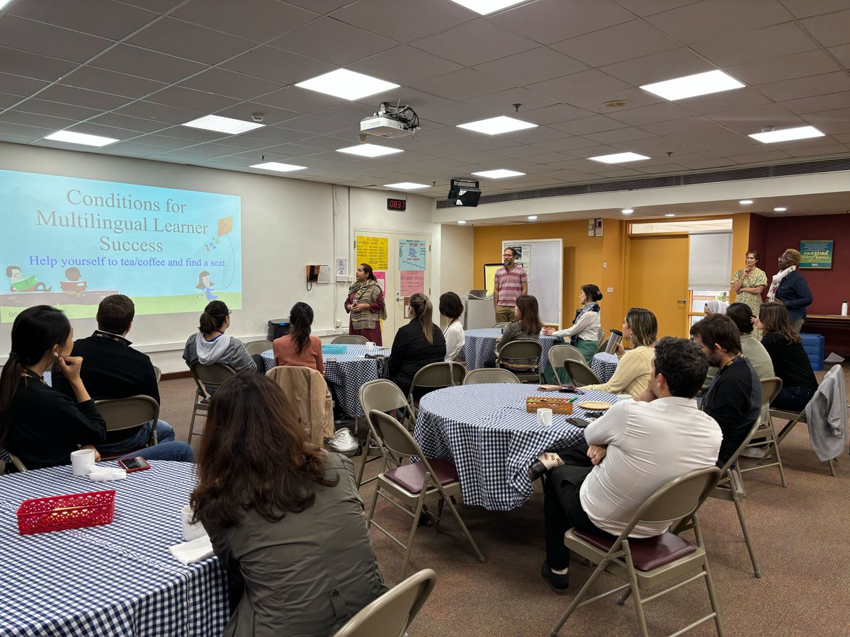 ShafaliShafali's tweet photo. It was heart-warming to see parents engage and ask thoughtful questions in our parent learning session on "Conditions for Multilingual Learner Success". We build trust and credibility in our programs through open and transparent conversations, and sharing research with parents. https://t.co/R0NwROMNst