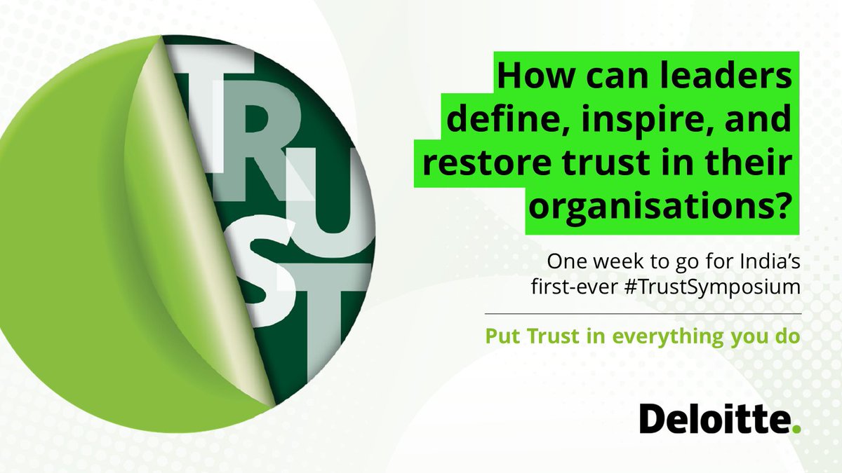 DeloitteIndia's tweet photo. Counting days to the launch of Deloitte’s first-ever Trust symposiums in India
Explore more here: https://t.co/0W9iZPTWFH
#TrustMatters #TrustSymposium #EnterpriseTrust https://t.co/3FoiJ3THbv