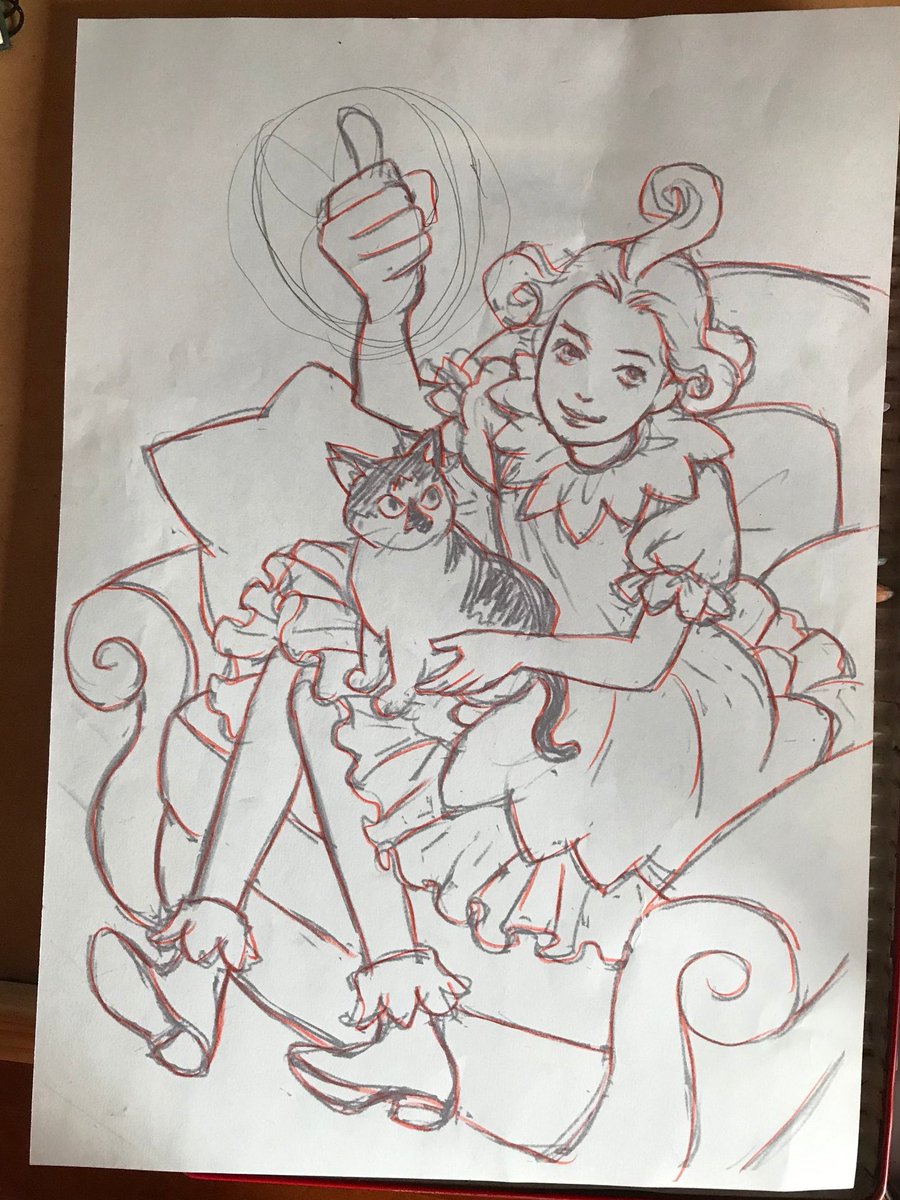 #キハラフェス #ケロフェス   私の描いたジャンケンするコニーちゃん。 膝の上にはタンシーがいます。 ラフ描いてトレースして清書したはずがだいぶ変わってますね。 タンシーがじっとしてくれません。  KIHARA FES '23 [REMASTERED]  12月7日(木)〜13日(水)12時〜18時 吉祥寺・リベストギャラリー創