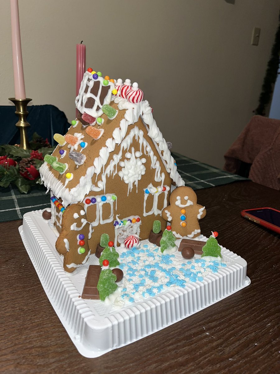 It ain’t much but it’s mine…I am officially a home owner 🏡🎄 #gingerbreadhouse