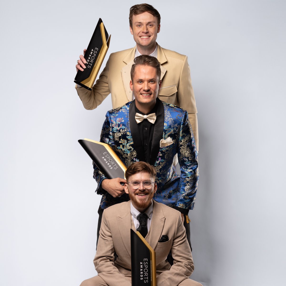 esportsawards's tweet image. The On-Air Talent winners know how to look good in a picture! 🏆

@WavePunk
@UberShouts
@DanGaskin

#EsportsAwards2023