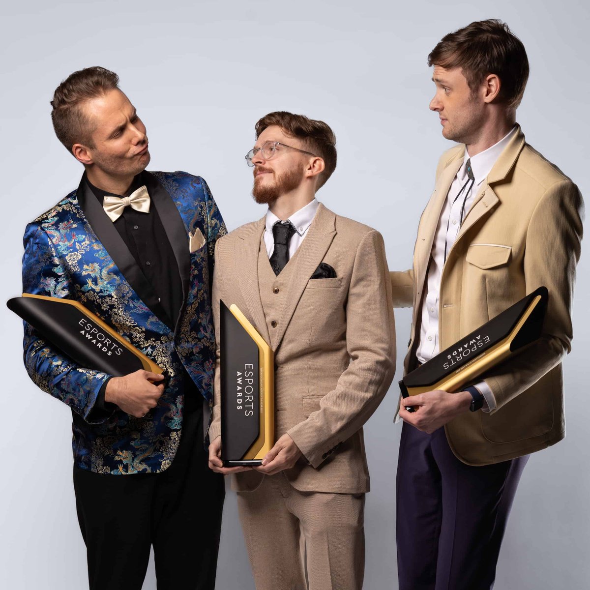 esportsawards's tweet image. The On-Air Talent winners know how to look good in a picture! 🏆

@WavePunk
@UberShouts
@DanGaskin

#EsportsAwards2023