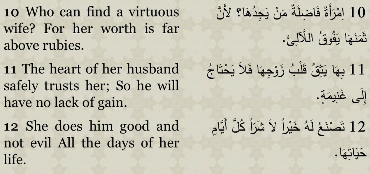 AbdKyroles's tweet photo. Proverbs 31 😍👌 Typically what needed and should be! https://t.co/w66GEaEMRI