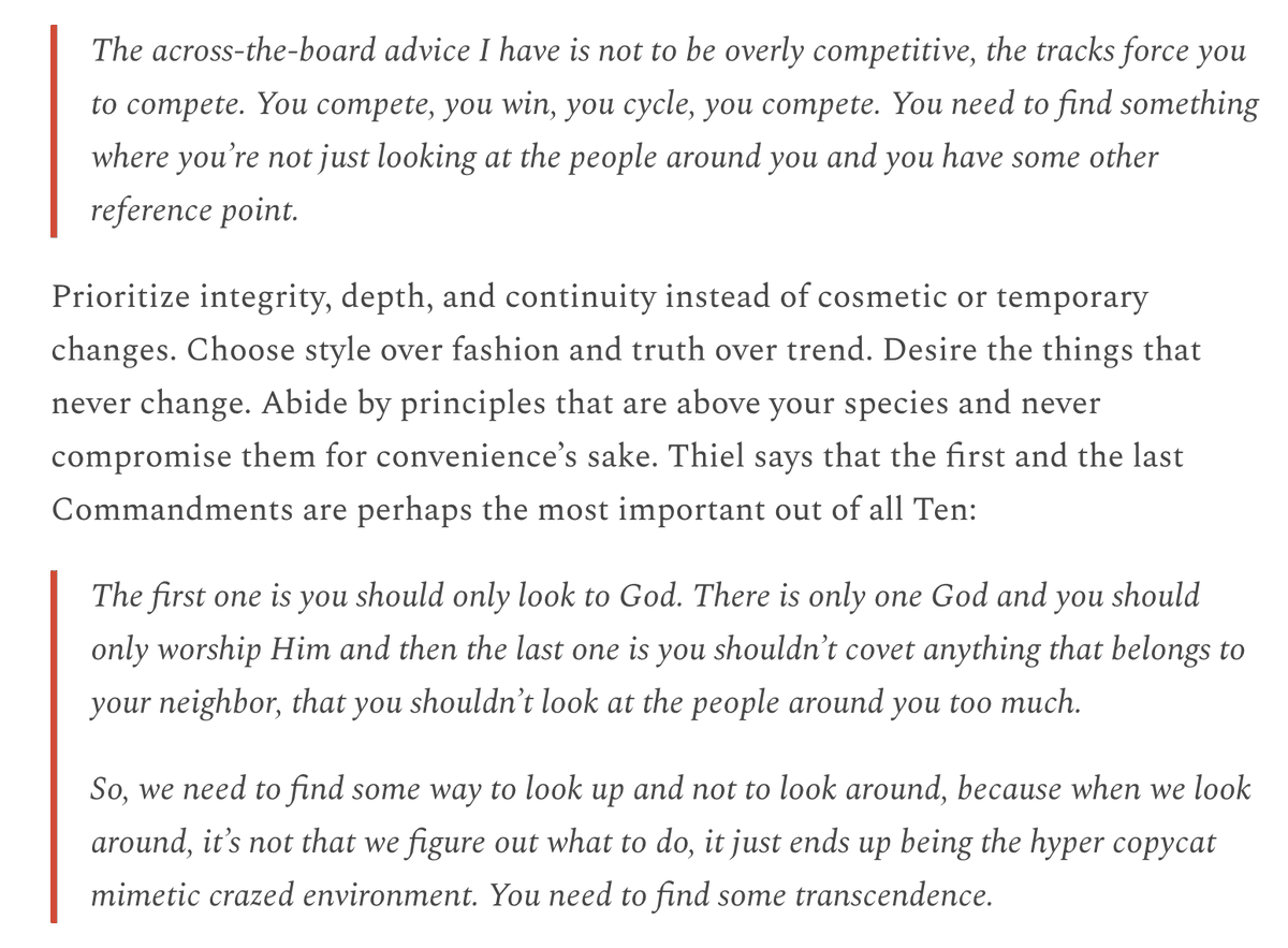 Some status games are worth playing - as long as they're not cosmetic or temporary.  Virtues such as integrity, depth, and continuity are worth pursuing even if no one else is looking.

h/t <a href="/SchrodingrsBrat/">Sherry</a> 
theplurisociety.com/p/transcending…