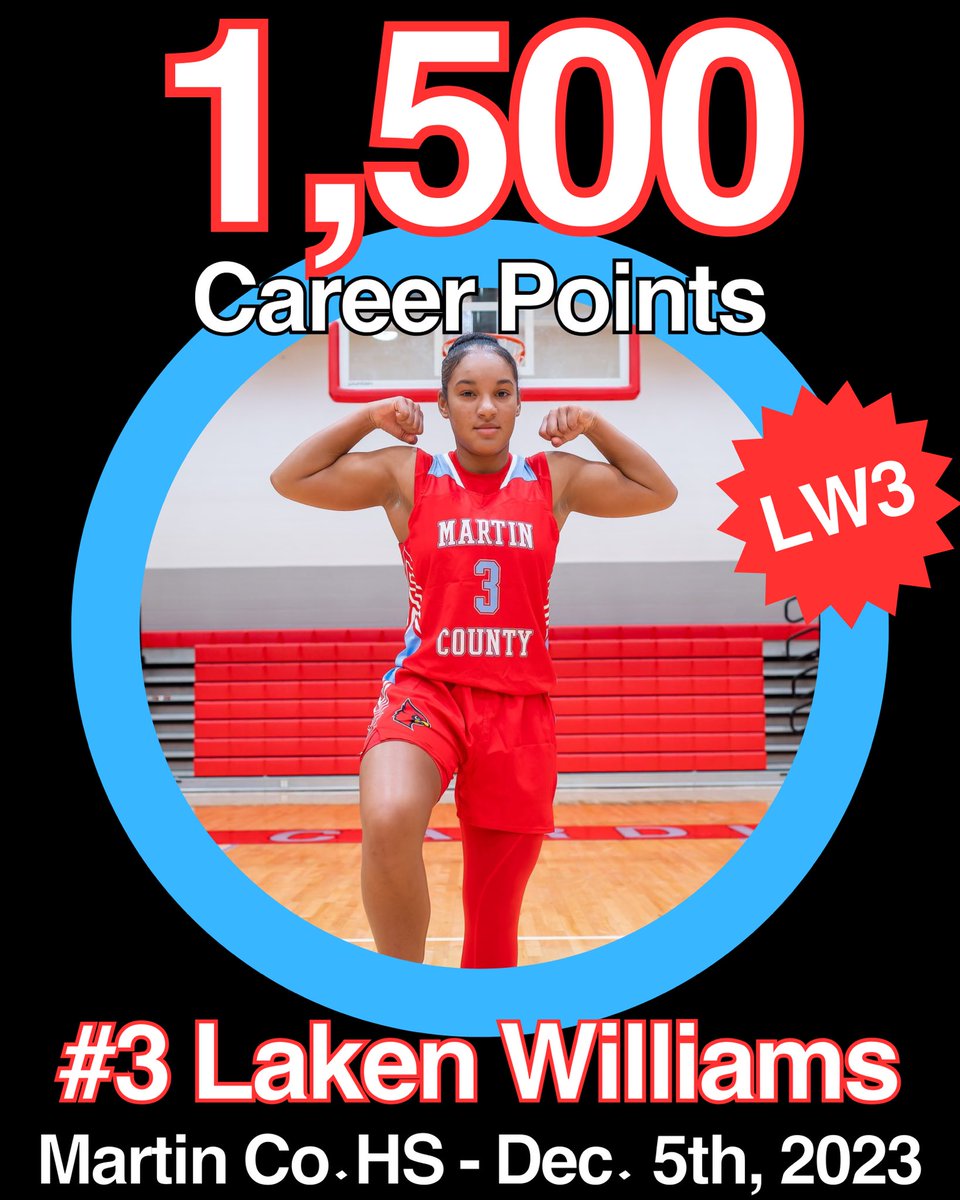 Congrats <a href="/lakenwilliams4/">laken williams</a> hit 1,500 tonight!! #family ❤️🩵