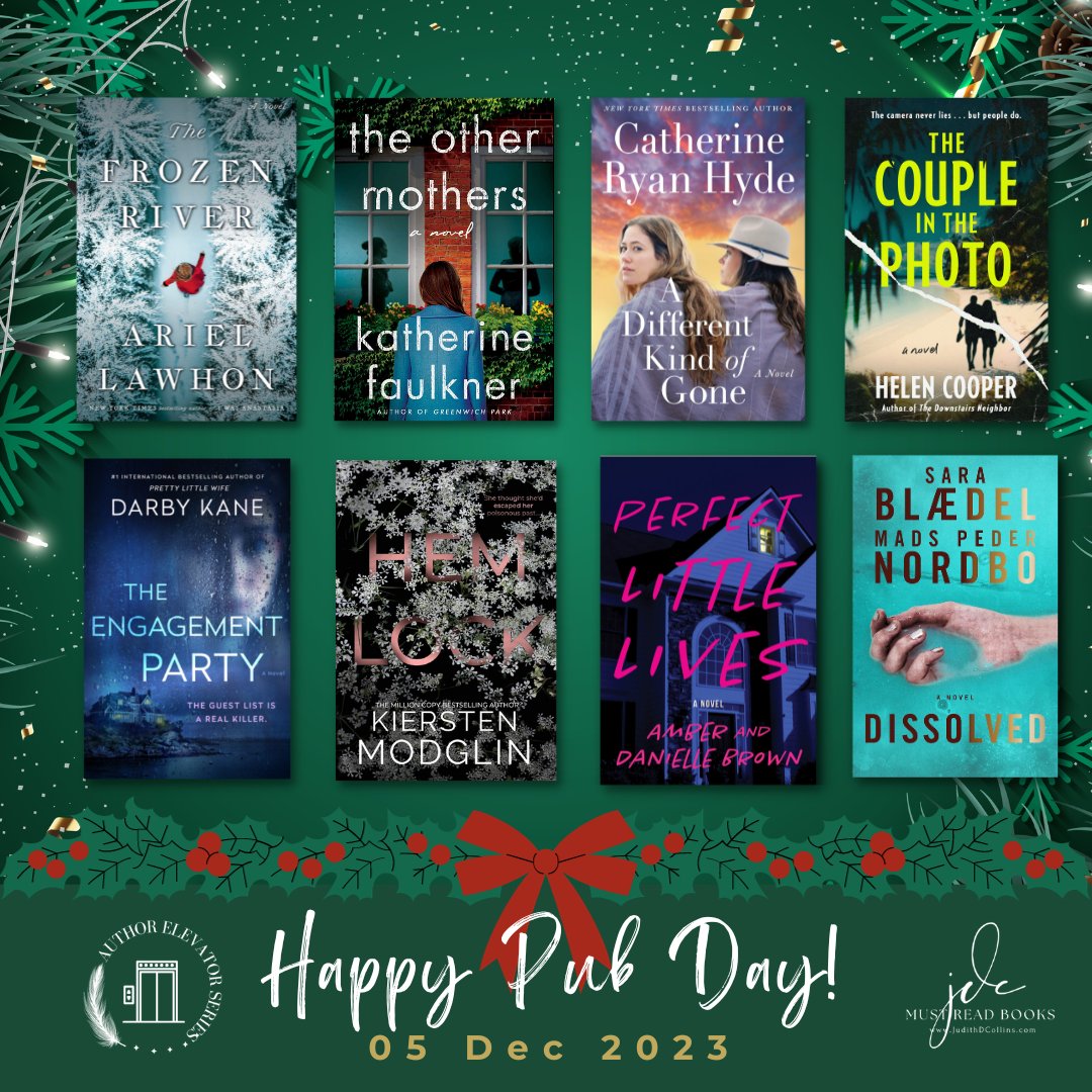 Happy Pub Day to these talented authors & narrators!  bit.ly/Dec2023NewsJDC 
@ArielLawhon @k_faulkner  #CatherineRyanHyde  @HelenCooper85 @helenkaydimon @kmodglinauthor @ambersharelle 
@sarablaedel @doubledaybooks @WmMorrowBooks  @GraydonHouse @GalleryBooks @Dreamscapeaudio