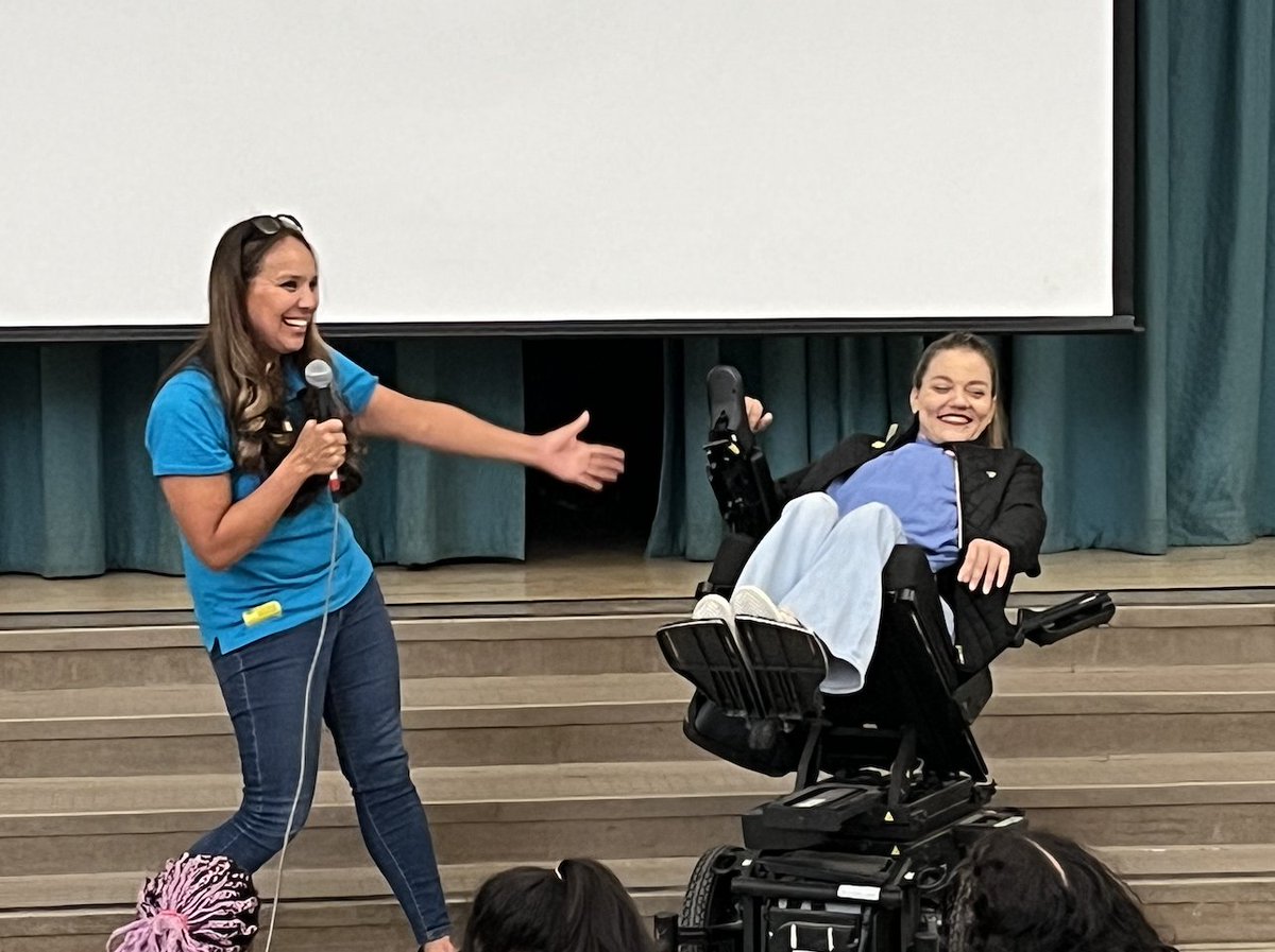 Teams from Triumph Foundation and Inclusion Matters held an assembly for almost 400 Stanley Mosk Elementary students on disability awareness, inclusive sports and how to be a good buddy so that children of all abilities can play together. #InclusiveSchoolsWeek