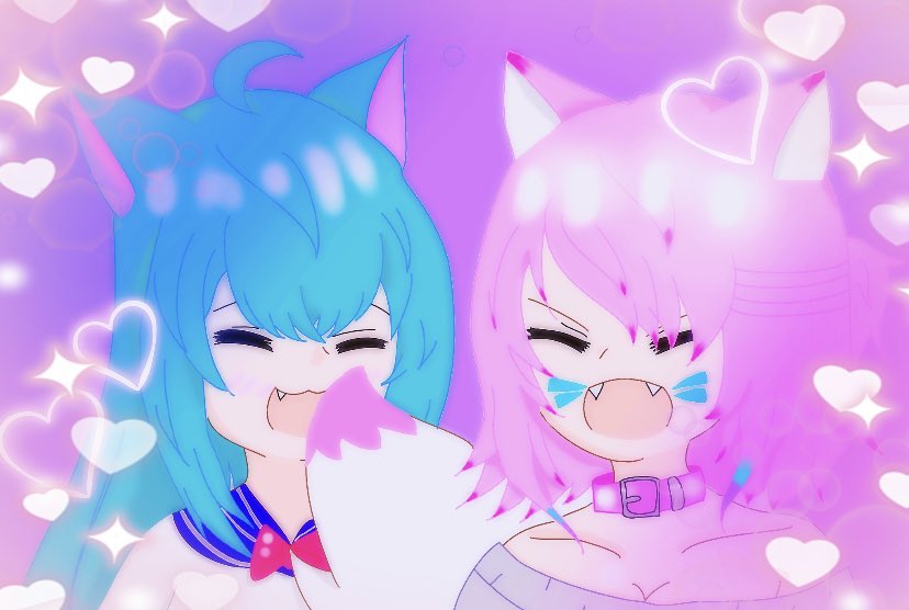 nazuna_lawko's tweet photo. Fertig !! XD endlich @CookylayVtuber #vtubergerman #nazunakushinaart #neko #kitsune #gervtuber https://t.co/OuBkSN2IJK