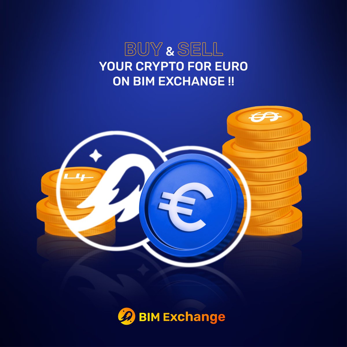 Exciting new update !  Now introducing FIAT-to-Crypto transactions ! 

Easily buy &amp; sell crypto with Euros, Dollars etc on BIM Exchange (NO #KYC) 

Experience the ease of crypto trading with small delays 

Dive in now: exchange.bim.finance 

#Crypto #FiatTransactions #DEX