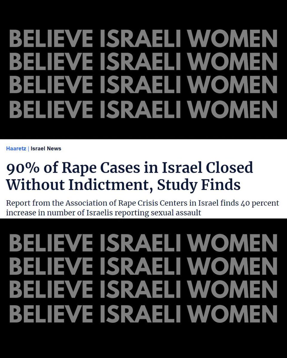 lostlikeapanda's tweet photo. @DrEliDavid We know gender based violence is a core belief and hobby in the IDF. Officers of ALL ranks participate in raping and sex trafficking. They don’t even spare fellow officers and push them to suicide. 9/10 rape cases are dismissed. #BelieveIsraeliwomen https://t.co/1pPFWC6Ybp