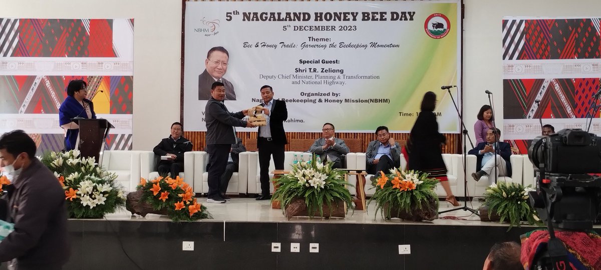 Impressive to witness how quickly Apiculture has grown as a profession within the short span after initiation to many in our state through advanced technology and support from Nagaland Beekeeping & Honey Mission,GoN.@TR Zeliang@Obed Quinker@Mhathung Yanthan#Hornbill Festival2023.