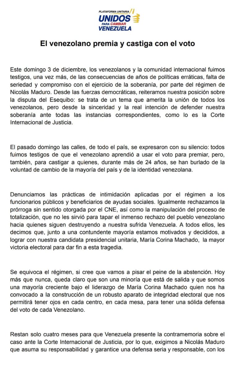 Unidad Venezuela tweet media