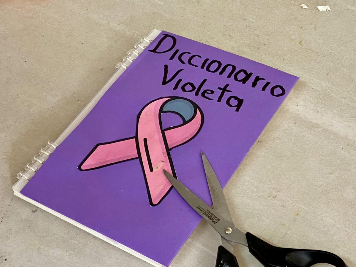 Neli_morena's tweet photo. 🙋🏻‍♀️Seguimos con los talleres a las Directoras de las Instancias Municipales de la Mujer #Oaxaca 
💜En esta ocasión elaboramos un #DiccionarioVioleta herramienta que les ayudará familiarizarse con conceptos relacionados a los tipos de violencia que sufrimos las mujeres.

#NiUnaMás https://t.co/Uk158dhGJl