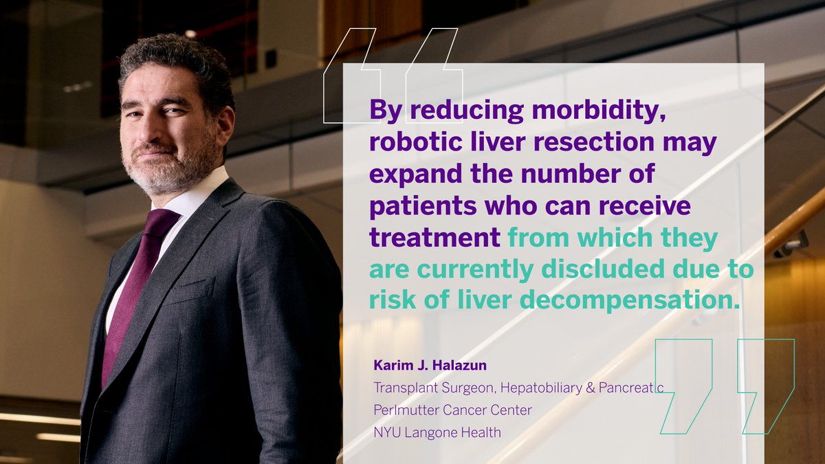 Perlmutter_CC's tweet image. In one of the largest studies on robotic liver resection to date, research led by our Dr. Karim Halazun (@theliversurgeon) confers that robotic liver resection offers significant advantages over open surgery in hepatobiliary carcinoma. #HPBCSM

Learn more: bit.ly/3Gusm0c