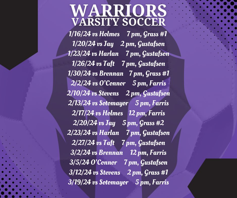 soccer_warren's tweet photo. ‘23-‘24 Season Schedule https://t.co/ssvOfRpGzN