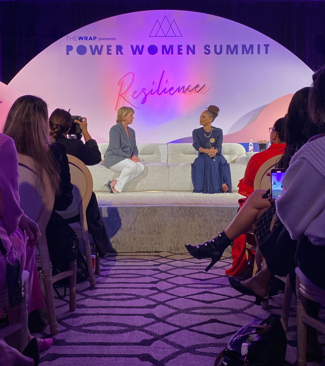 TheWrap's tweet photo. Two Amazing Women, One Extraordinary Event #PowerWomenSummit ✨

@SharonWaxman chats with Ava DuVernay to discuss her incredible journey and shed light on her latest project titled #Origin https://t.co/238c3oSIAM