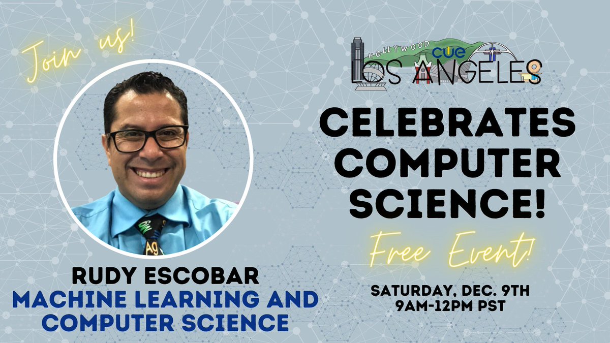 Join me this Saturday as we explore Machine Learning and Computer Science. Register: REGISTER TODAY: eventbrite.com/e/cue-los-ange…
#WeAreCUE #csweek2023 #CUELA #CCCUE