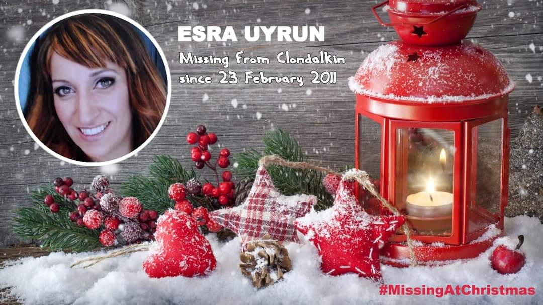 Esra Uyrun was 38yrs old when she went missing on 23 February 2011 from Clondalkin, Eire missingpeople.org.uk/help-us-find/e… #MissingAtChristmas #FindEsraUyrun #MissingPersonsSupport #HelpBringThemHome