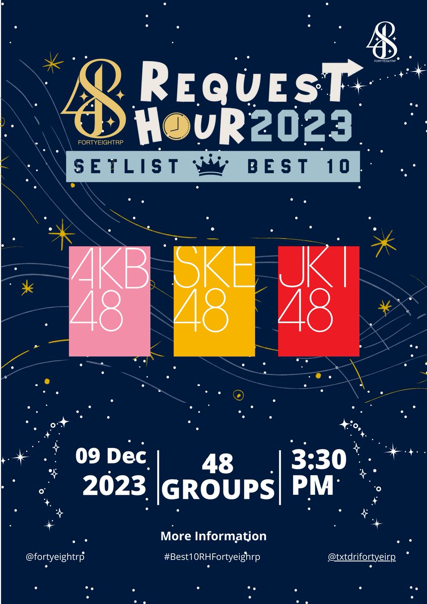 ㅤ
ㅤ✩₊˚.⋆☾⋆⁺₊✧₊˚.⋆☾⋆⁺₊✧₊˚.⋆☾⋆⁺₊✧

ㅤ𝐖𝐢𝐬𝐡𝐢𝐧𝐠 for melodies to intertwine
ㅤas  the  𝐡𝐨𝐮𝐫  meets  our  souls, 
ㅤWe  𝐫𝐞𝐪𝐮𝐞𝐬𝐭  a  symphony  of  songs
ㅤto weave the magic of 𝐦𝐨𝐦𝐞𝐧𝐭𝐬 untold. ✨ 

ㅤ #Best10RHFortyeightrp 
ㅤ