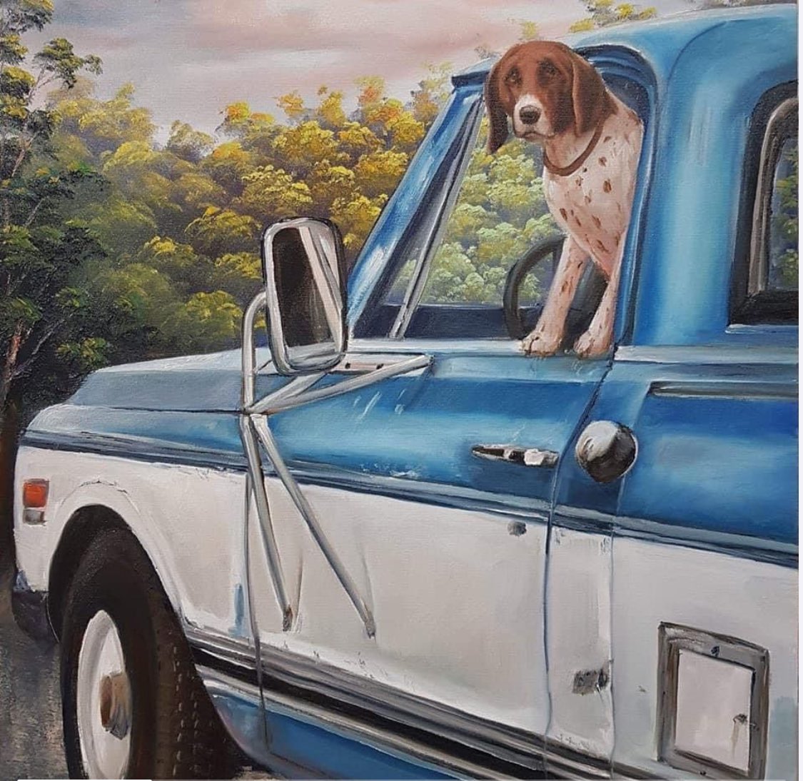 This is my favorite from the dogs collection. and you? Tell me which of the dogs you liked the most? see the other posts. 
#art #pincture#oilcanvas