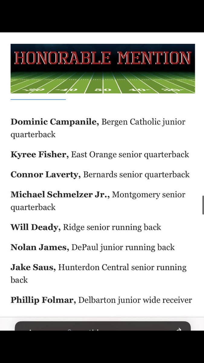 Connor Laverty (@connorlaverty_6) on Twitter photo Honored to be named to the all-state team, big thanks to all my coaches and teammates for helping me get there. <a href="/BHSFootballTeam/">Bernards HS Football</a> <a href="/EQBcoach/">EliteQB</a> <a href="/dcarmon21/">David Carmon</a> <a href="/CoachKulcsar/">Chris Kulcsar</a> Honored to be named to the all-state team, big thanks to all my coaches and teammates for helping me get there. <a href="/BHSFootballTeam/">Bernards HS Football</a> <a href="/EQBcoach/">EliteQB</a> <a href="/dcarmon21/">David Carmon</a> <a href="/CoachKulcsar/">Chris Kulcsar</a>