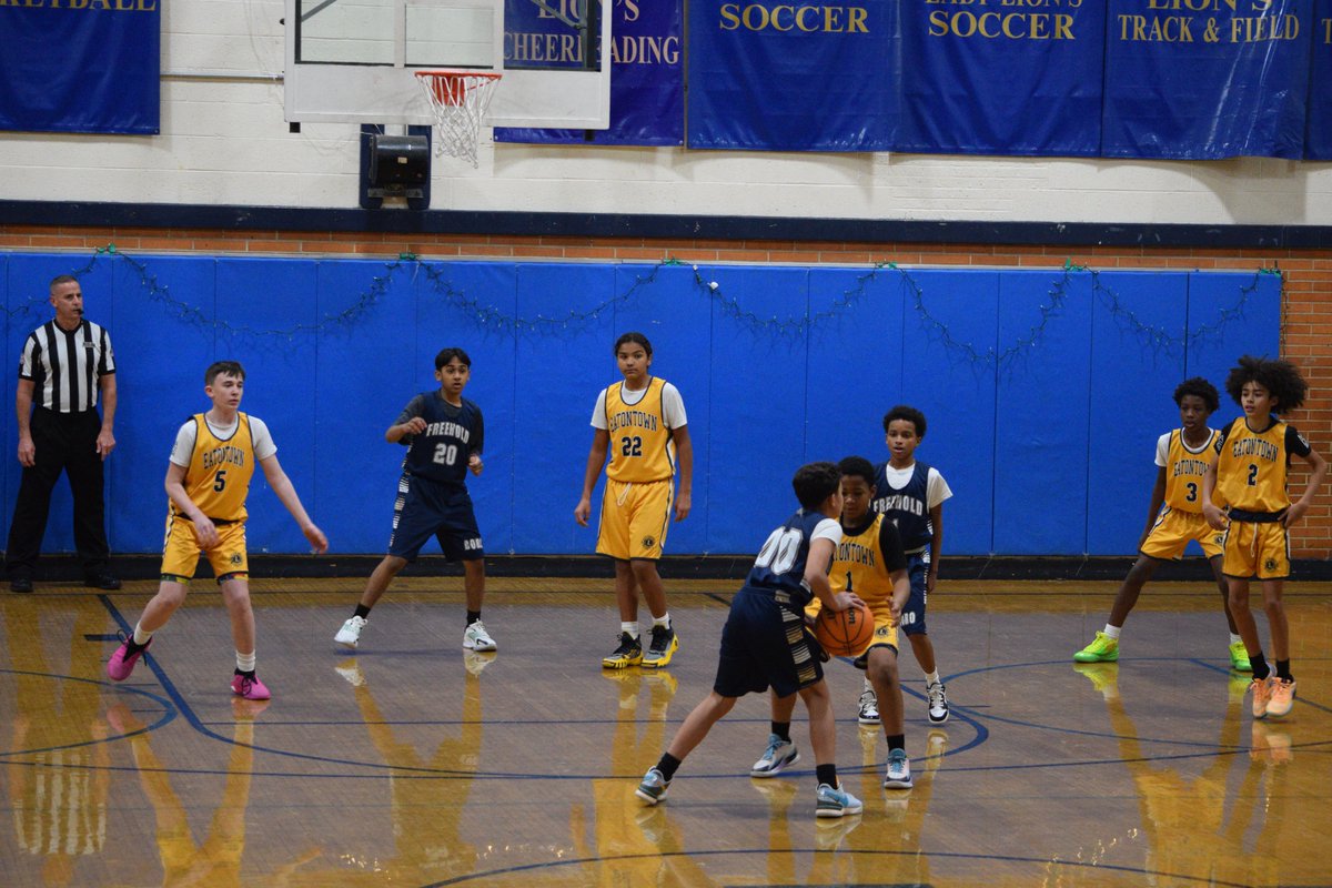 The Freehold Intermediate School Boys Basketball team opened their season this afternoon at home versus Eatontown. Go Lions! @FISLions