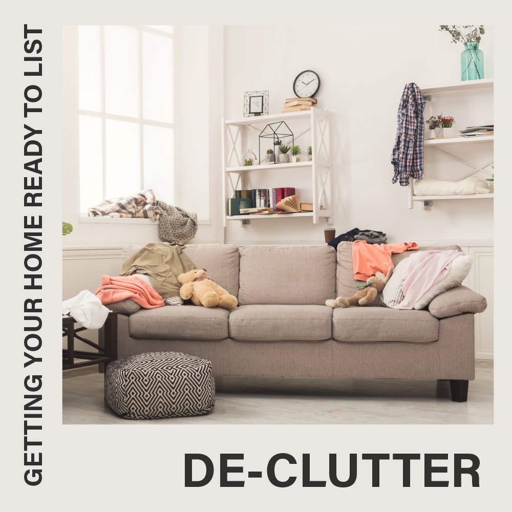 GermanosRealtor's tweet photo. Take steps to declutter your home before listing it for sale. Make sure to organize, donate/sell items, and do a deep clean to make sure it's presentable and appealing to potential buyers. https://t.co/LSig4gjZOP