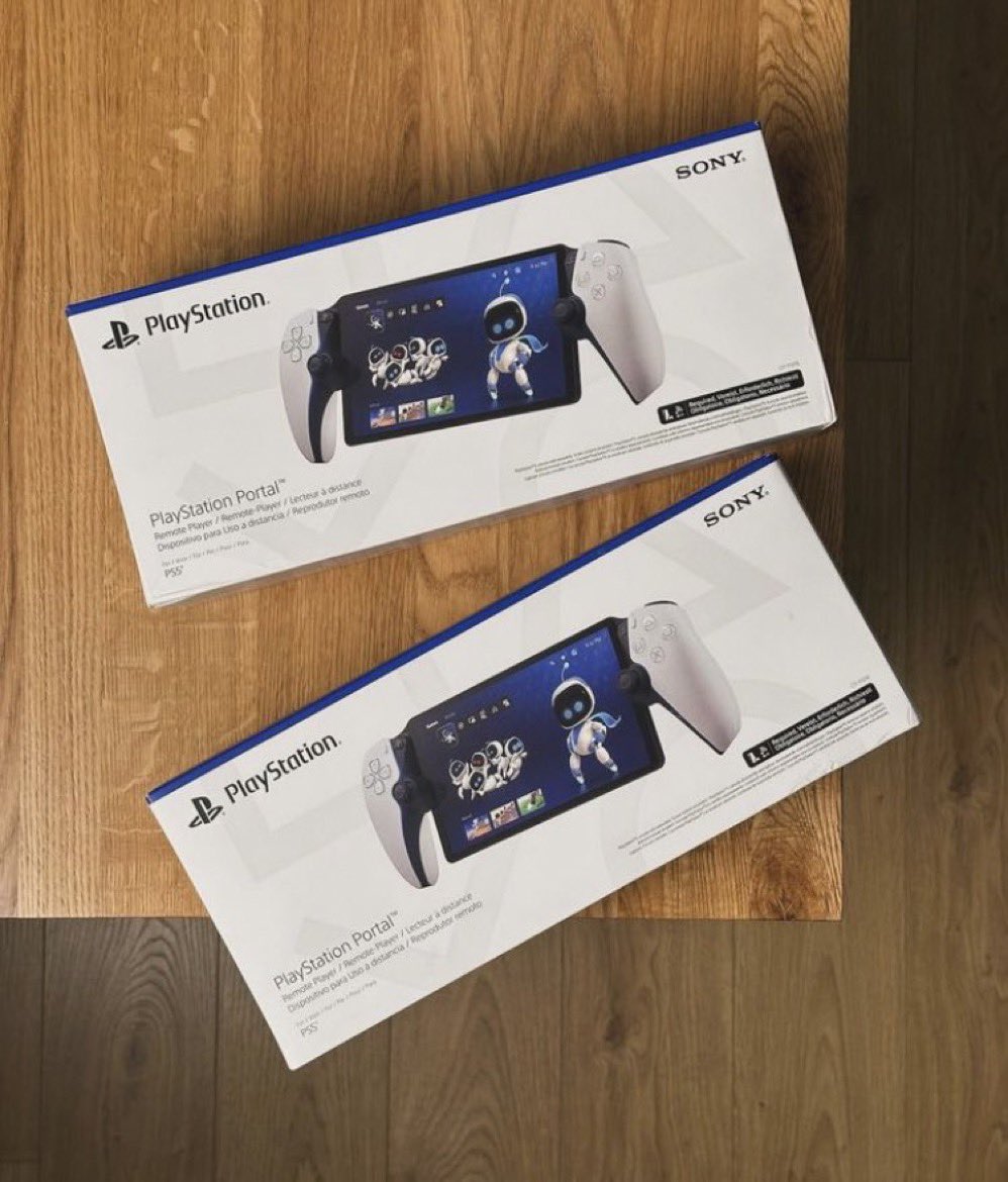JamesPSStock's tweet photo. Two PlayStation portals for $380 this is a package deal  message me now if interested 🚨 #PlayStationPortal  #PS5 like or comment if ready to make purchase! https://t.co/1eaSX388Q0