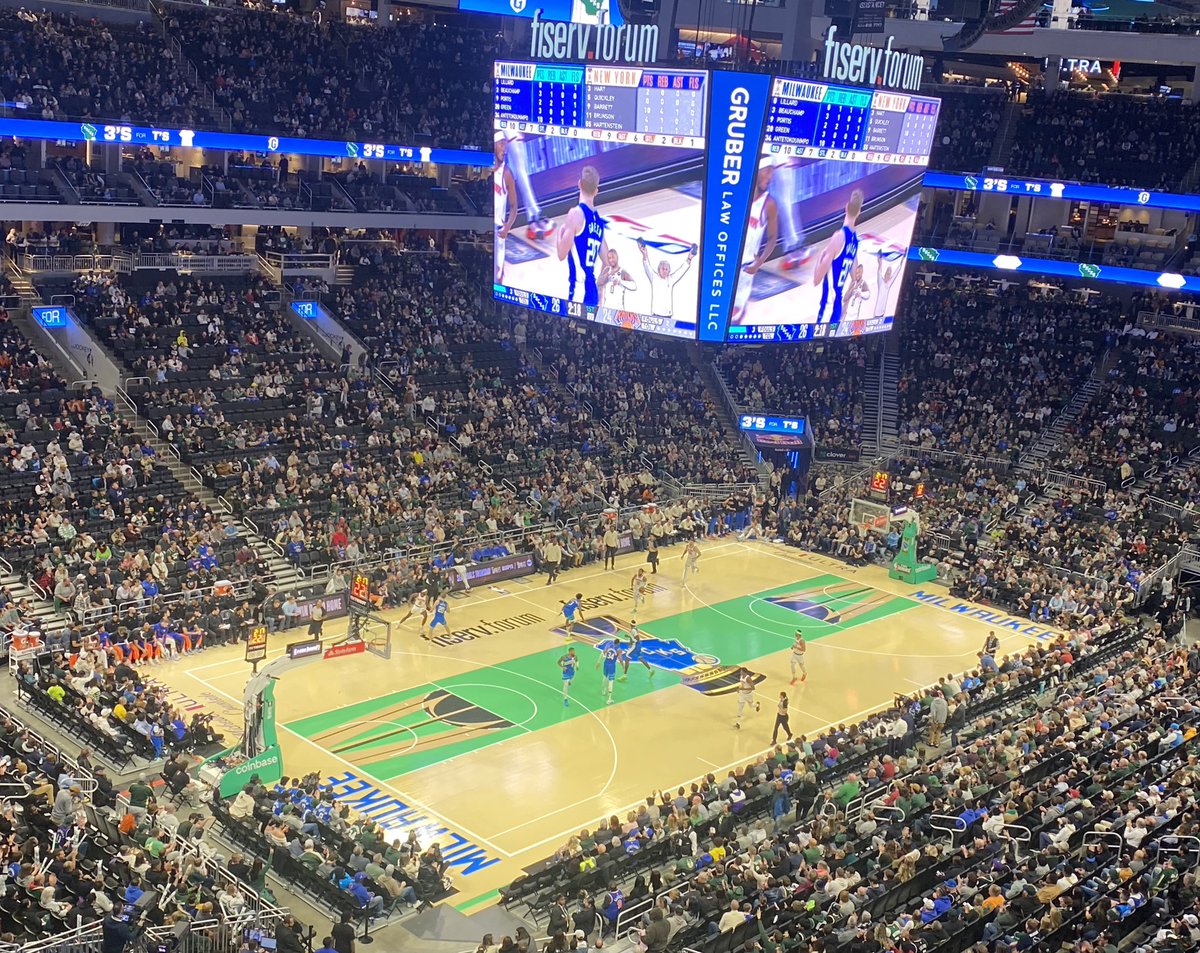 CWLuecke's tweet photo. 🦌 #BucksIn3 #InSeasonTournament
Also, big thanks to @DanRShafer for the great pro tip about the cheap tix for tonight’s game. https://t.co/adA68gkusN