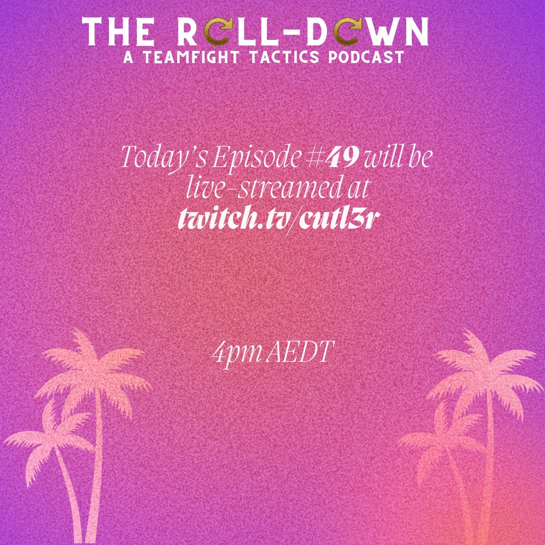 The Roll Down - A TFT Podcast tweet media
