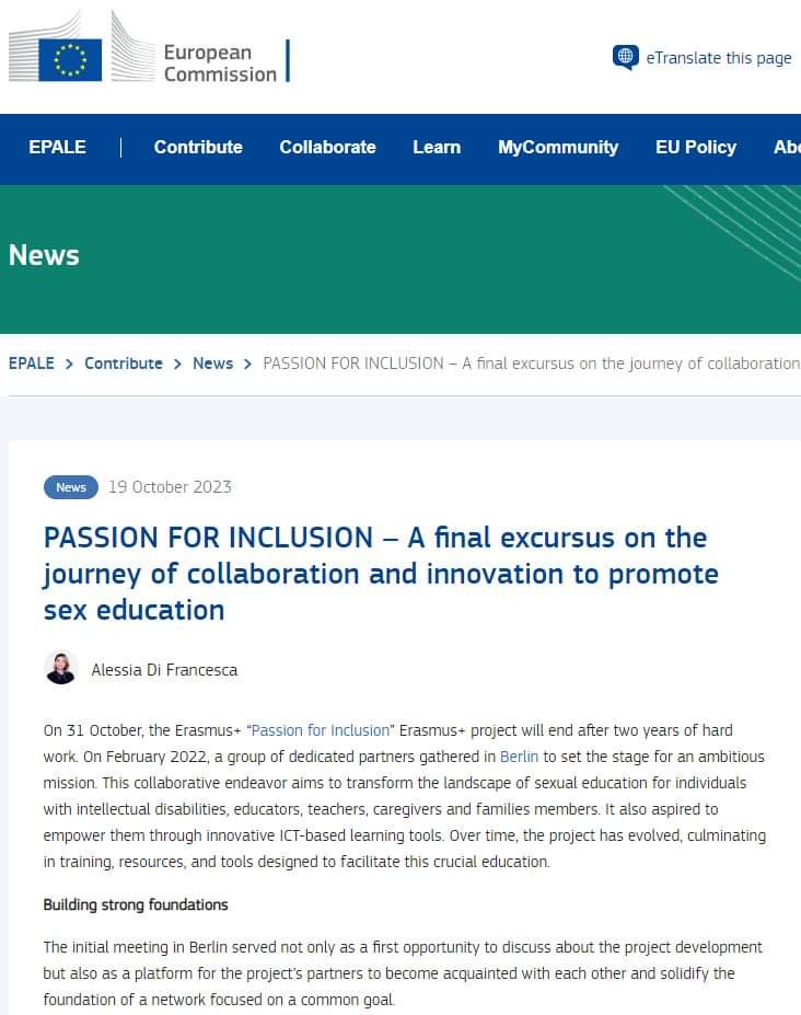 KEVADER1's tweet photo. Our project "Passion for Inclusion - P4I" is on the EPALE, Erasmus+ Project Results Platform and Up2Europe Platform.

https://t.co/RHWrqmDhE9

https://t.co/Q3iBLWcssX

https://t.co/hrUa17sudj https://t.co/3hiTr8qMBv