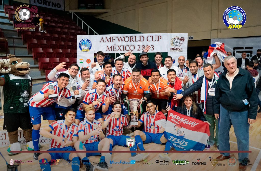 AMFutsal_EN's tweet photo. #AMFWorldCup champion Paraguay 🇵🇾 
https://t.co/DI90H9eC1m https://t.co/C5esbA7SYA