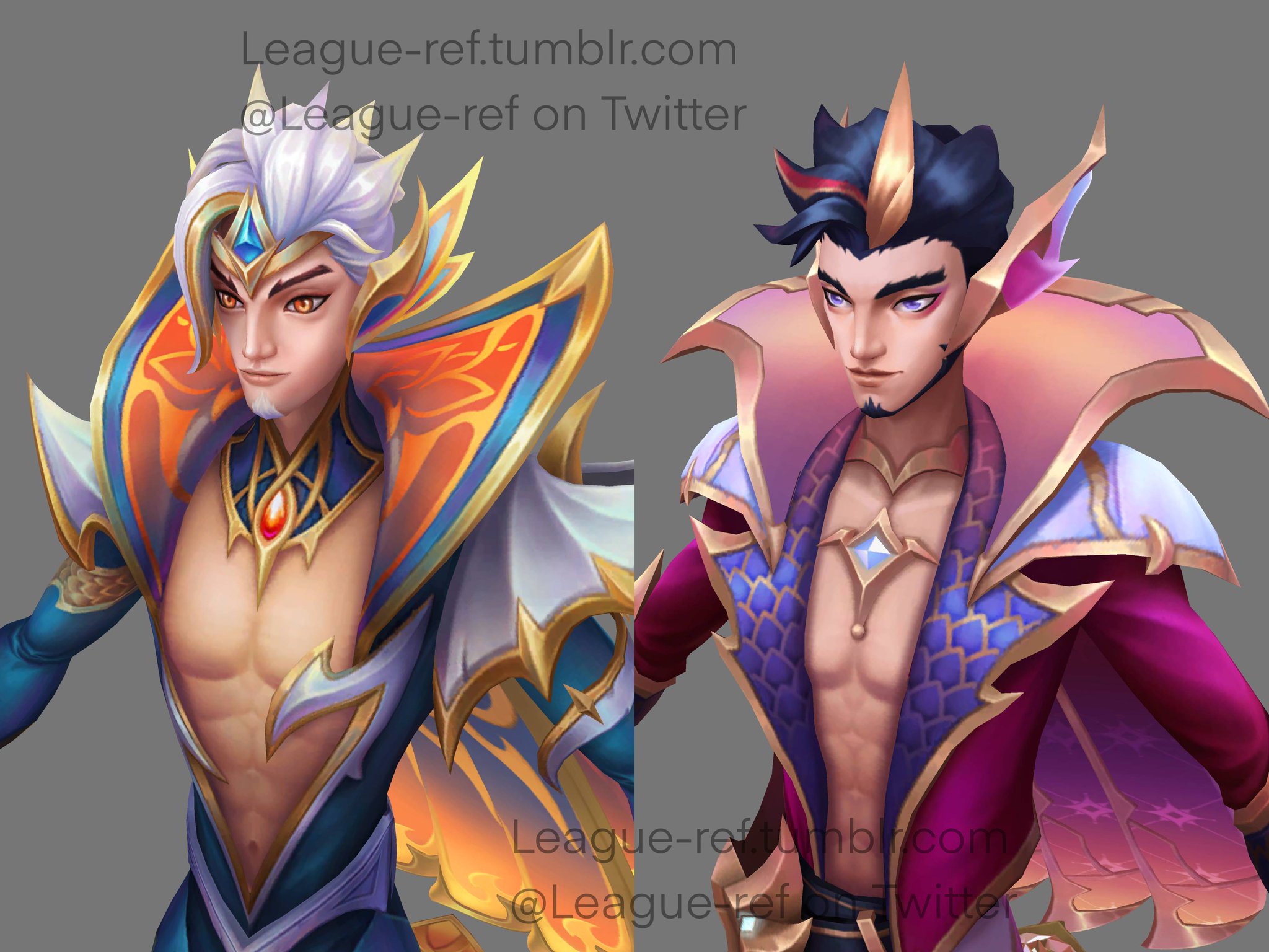 Base & Prestige Dragonmancer Rakan in - game model 🐉 Which one