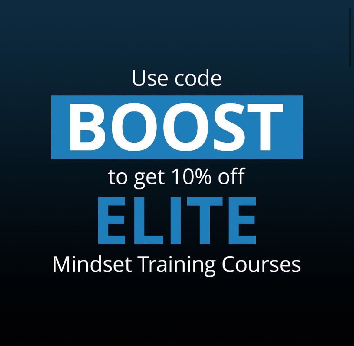 Elite Mindset Training courses focus on boosting confidence, handling pressure and developing work habits in athletes. They feature 9 GREAT college athletes and their insights on the mental game. Use code BOOST for 10% off Mindset Training Courses. #ryzer #boost #EMT
