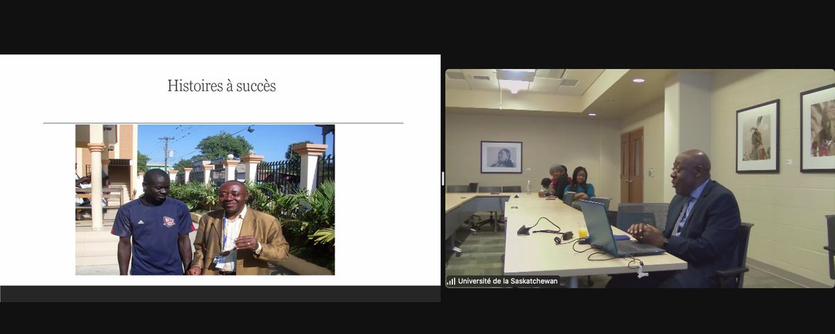 Une conférence très intéressante de l'Acfas-Saskatchewan ce soir, par Appolinaire Fotso, sur l'accès à la justice dans les pays fragiles #frcan