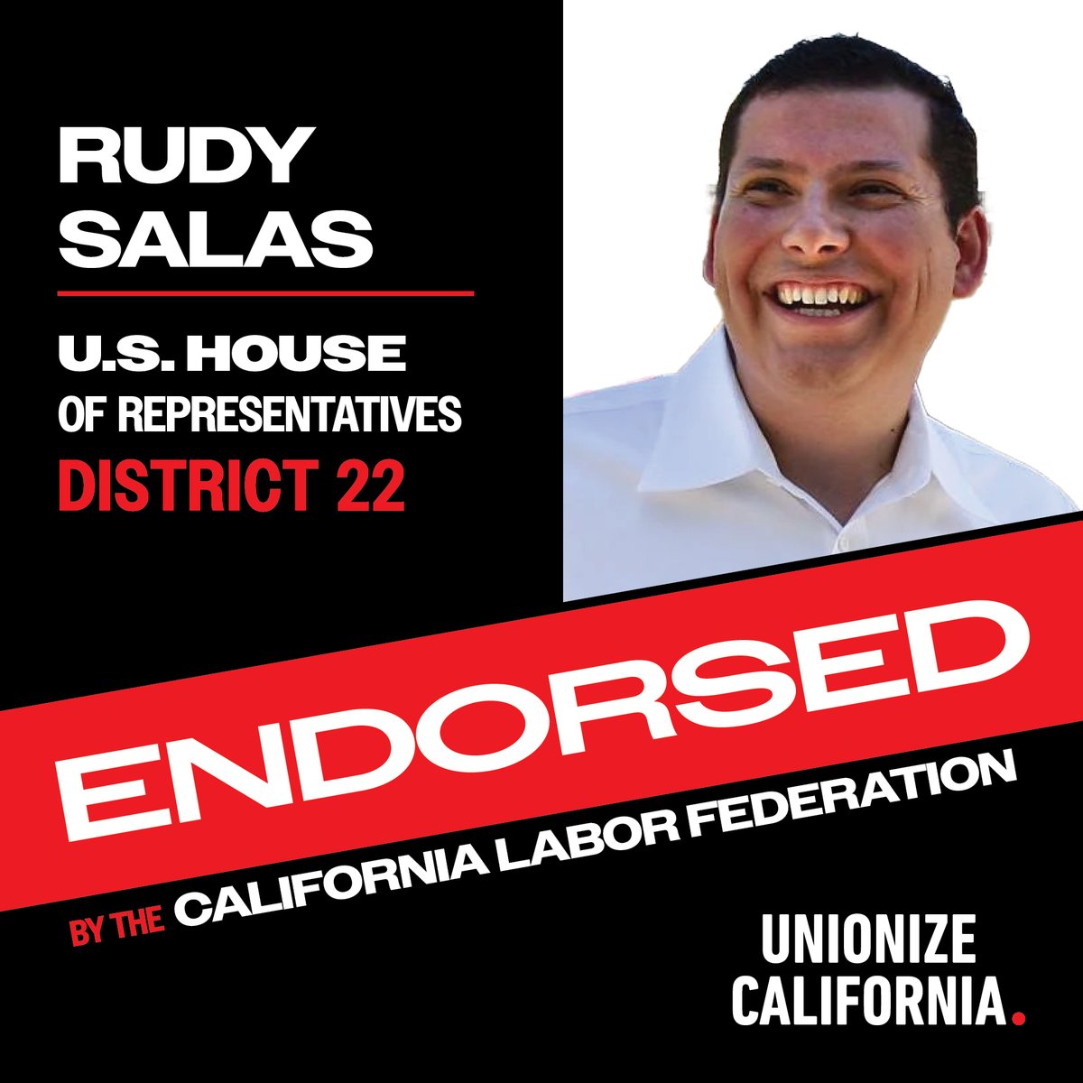 California Federation of Labor Unions (@californialabor) on Twitter photo Thrilled to announce that <a href="/JimmyPanetta/">Jimmy Panetta</a>, <a href="/JohnBurrowsCA/">John Burrows</a>, Jim Costa, & <a href="/RudySalasCA/">Rudy Salas for Congress</a> have earned the coveted <a href="/CaliforniaLabor/">California Federation of Labor Unions</a> endorsement! Thrilled to announce that <a href="/JimmyPanetta/">Jimmy Panetta</a>, <a href="/JohnBurrowsCA/">John Burrows</a>, Jim Costa, & <a href="/RudySalasCA/">Rudy Salas for Congress</a> have earned the coveted <a href="/CaliforniaLabor/">California Federation of Labor Unions</a> endorsement!