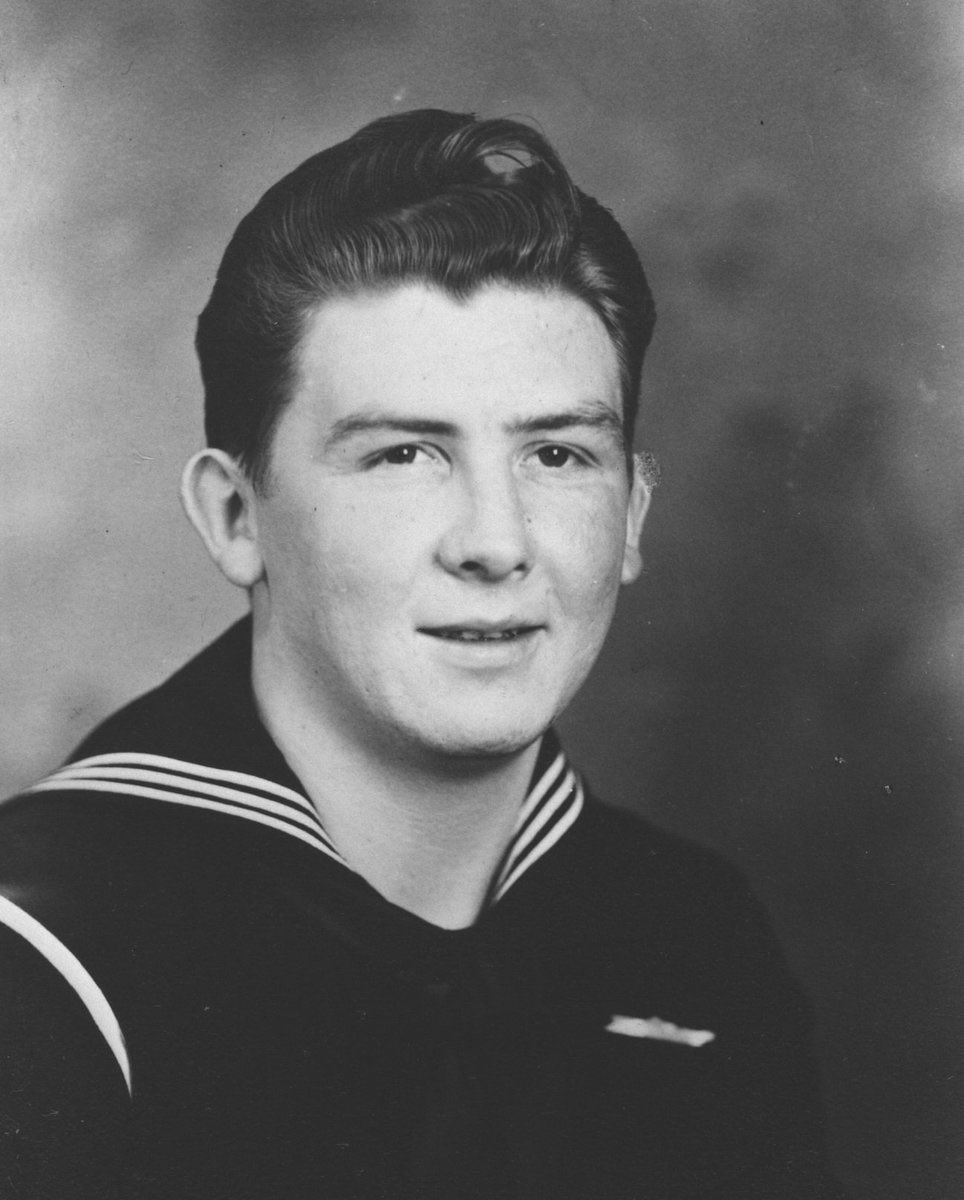 During the attack on the USS Arizona, Donald G. Stratton, Seaman First Class, would head towards his battle station at Arizona's No. 2 gun turret. After a massive explosion, Stratton, badly burned, would survive.🇺🇸 #PearlHarbor82  #USSArizonaSurvivor #FacesOfUSSArizona <a href="/stratty05/">Nikki Stratton</a>
