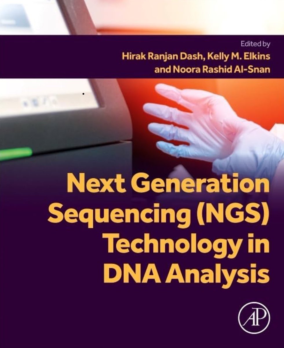 forensicsprof's tweet photo. Introducing our new book Next Generation Sequencing Technology (NGS) in DNA Analysis with an amazing team @hirak_dr and Dr. Noora Al Snan including 29 chapters by 48 authors from 14 countries
Thanks to all who contributed! #forensic #dnasequencing #NGS https://t.co/02jmp2haUf