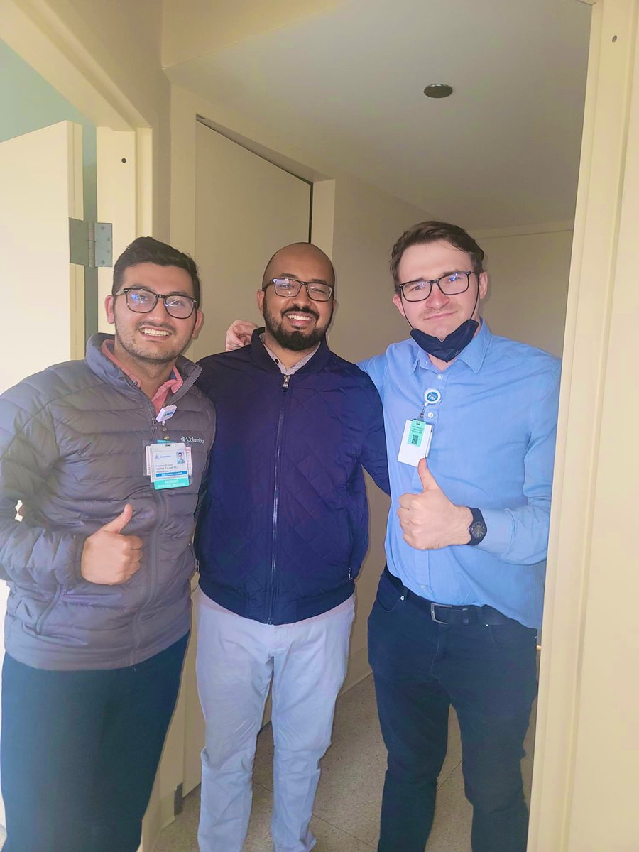 We’re proud of our residents, Bekure Siraw, Evgenii Antonov and Hemraj Paudel who secured first position in ACP doctor’s dilemma competition and will be going to ACP Northern IL finals. Kudos guys🎊🎊. 
#acp #doctorsdilemma