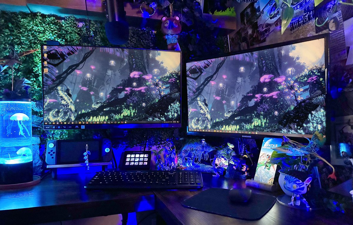 mirceaBOO's tweet photo. Finally got my cozy spot all setup for the launch of Frontiers of Pandora 💙

I've been a huge fan of Avatar for as long as I can remember &amp; I can't wait to explore Pandora in this space ✨️🥹

• See 🧵 for extra photos •

#ReadyForAvatarFrontiersContest https://t.co/CsqVnXHnnX