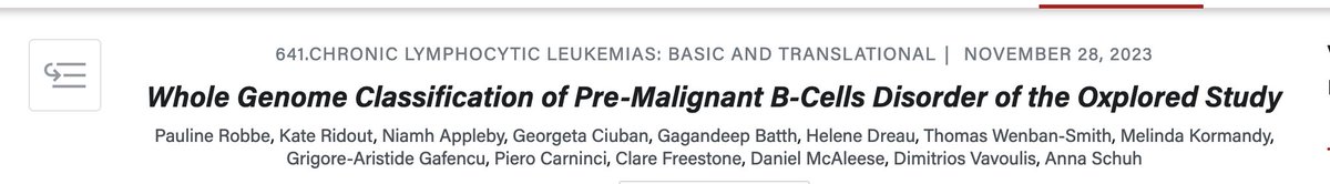 I'll be presenting our new results at #ASH2023 at the poster session on Sunday, December 10, 2023, 6:00 PM-8:00 PM. See you in San Diego !